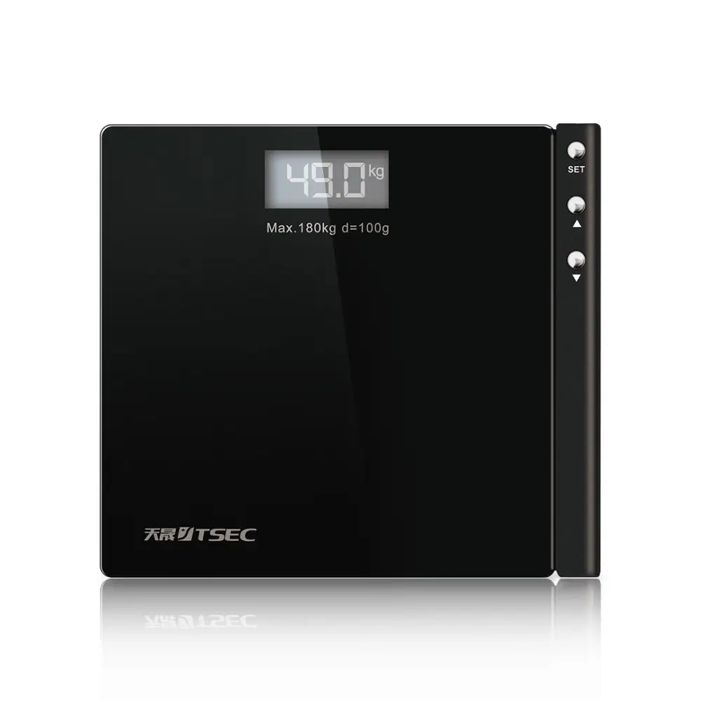 TS-B1309 Yongkang Button Large Square Digital Bathroom Scale Monitor