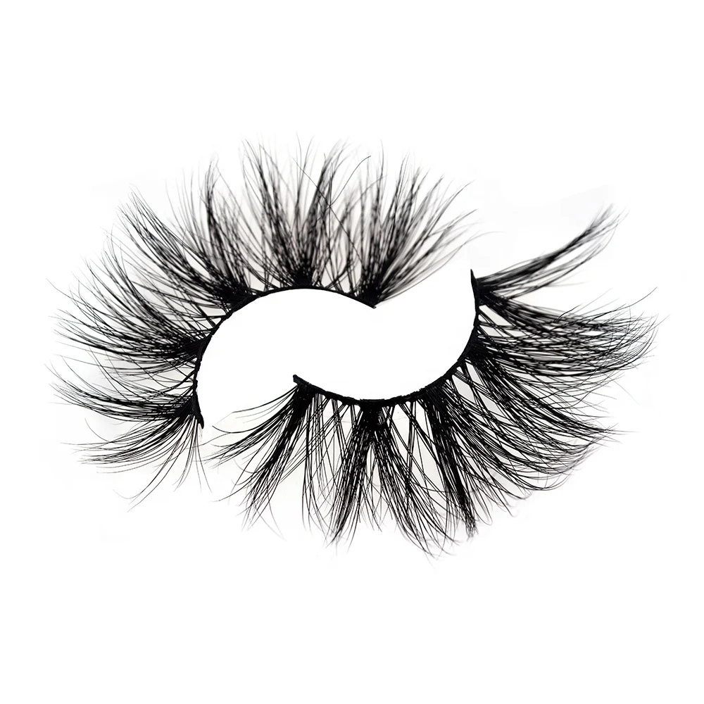 Crown Lashes manufacturer 2019 wholesale Luxury Packaging Box Siberia  Mink Eyelashes 3D M25 25mm Lashes Vendor