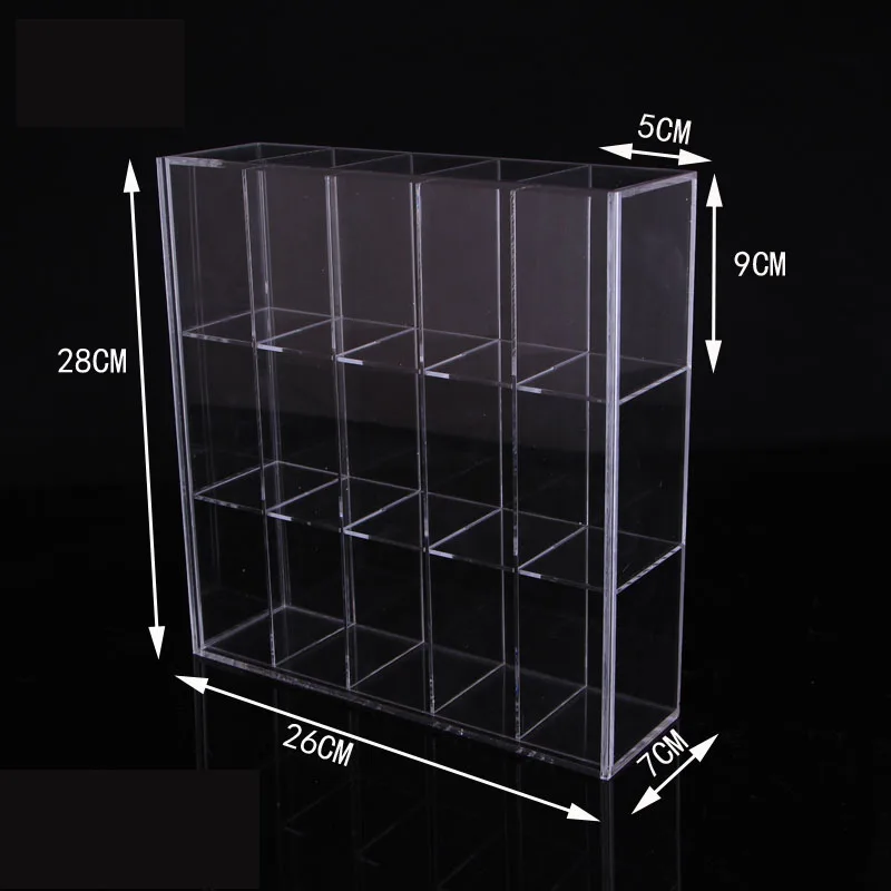 Clear Acrylic plexiglass model car display box rack  jewelry display box