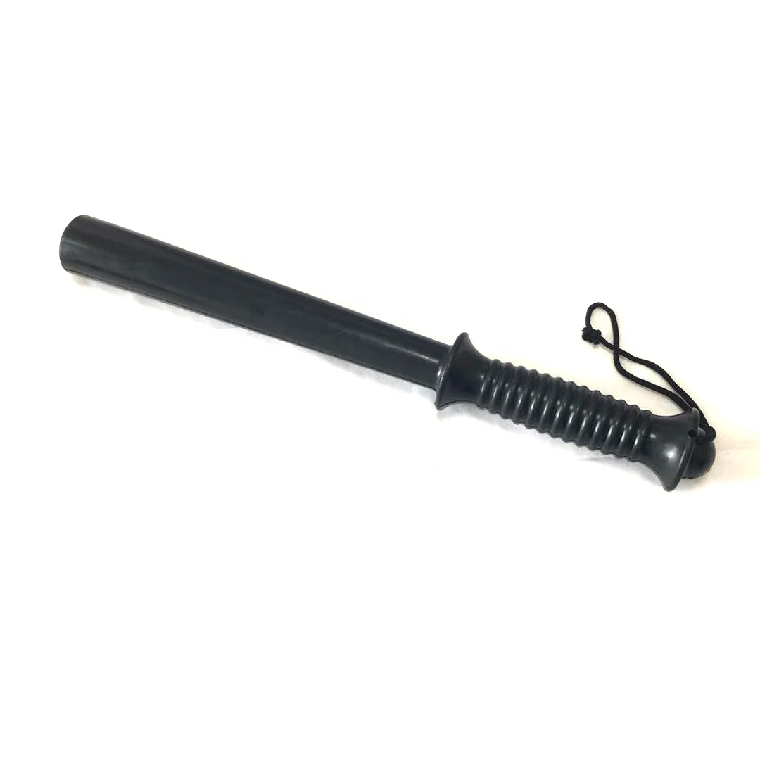 police anti riot rubber batons with fiberglass core
