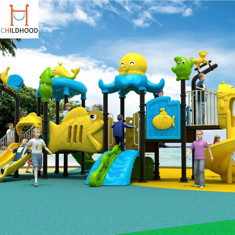 
Professional manufacture park outdoor slide playground equipment 