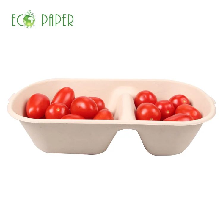 Bamboo fiber salad disposable biodegradable food box packaging