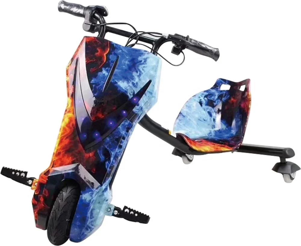 36V Lithium battery 250W brushless motor 3 Pneumatic tire electric car drifting scooter for sale