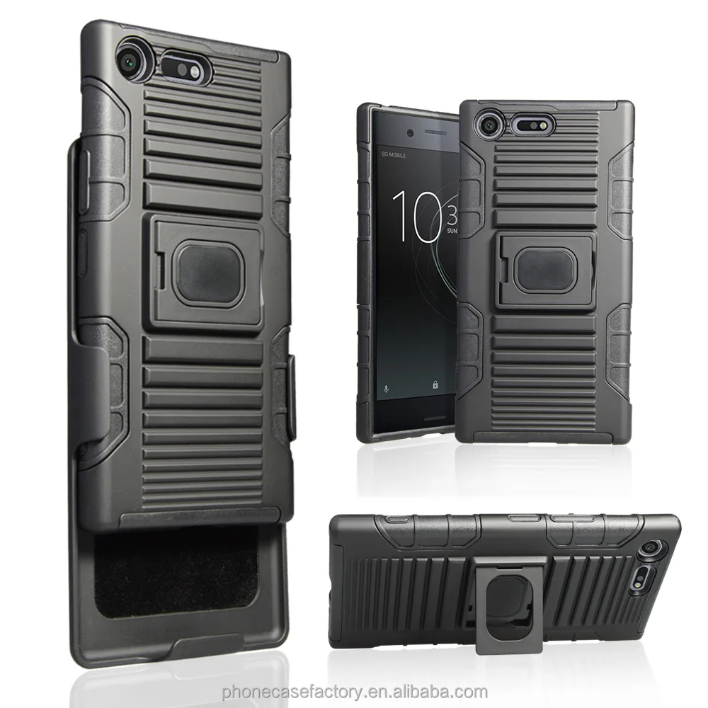 Fast delivery wholesaler Hybrid TPU PC back cover case for sony xperia xz premium G8142 magnet holder case