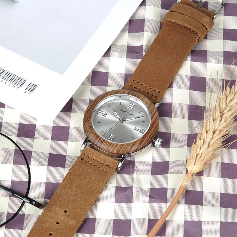 BOBO BIRD Girl Latest Hand Wrist Watch For Female Stainless Steel Silver Luxury Women Watch Customize