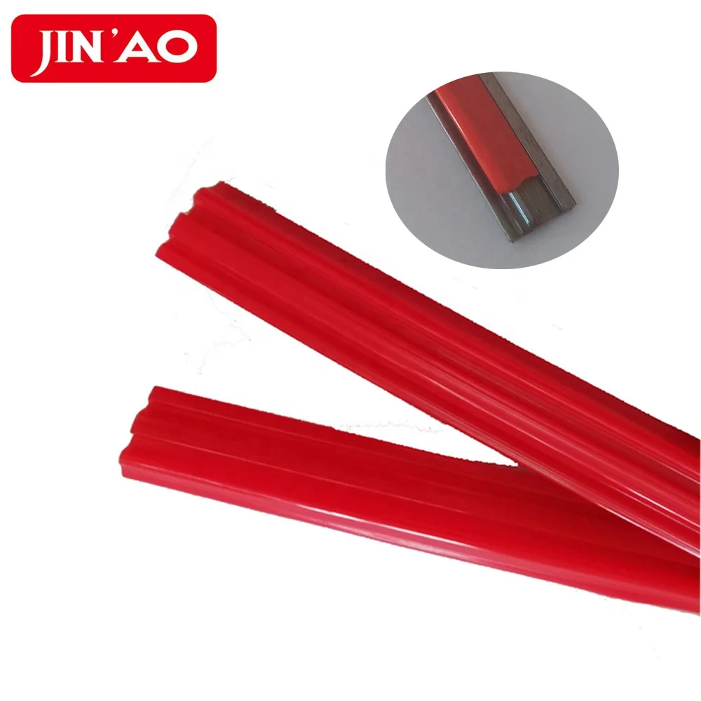 Steel profile wipers used PU lips for CNC Machine telescopic steel cover.