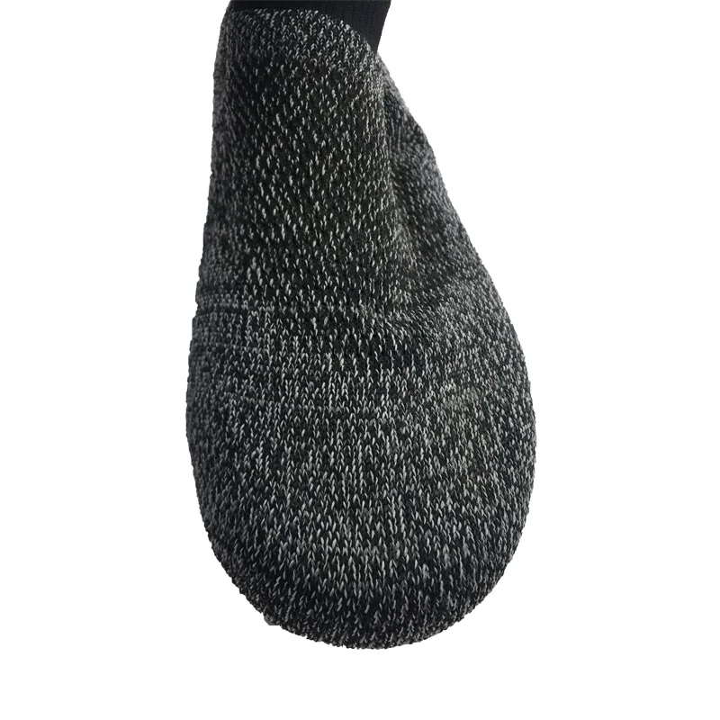 New sock knit vamp cotton fabric men light weight sport shoes upper with free stit