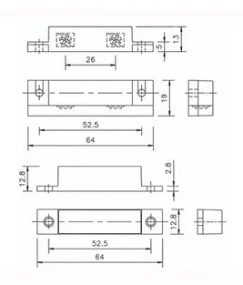 Surface mounted magnetic door contacts,HC-31,CE&ROHS