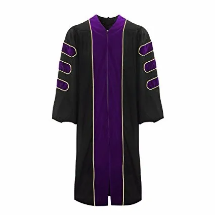 Deluxe Faculty Doctoral PhD Graduation Gown toga regalia
