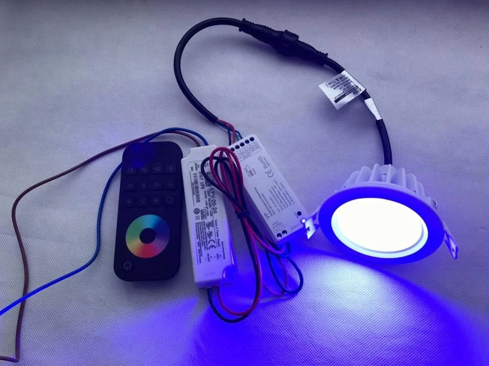 
IP65 Waterproof RGBW LED Recessed Downlight 4C@24W 96W 