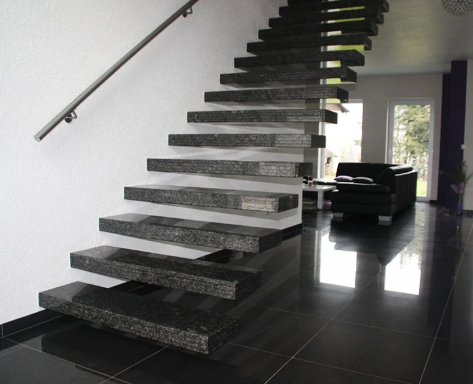 
Black granite stairs steps / granite stairs design 