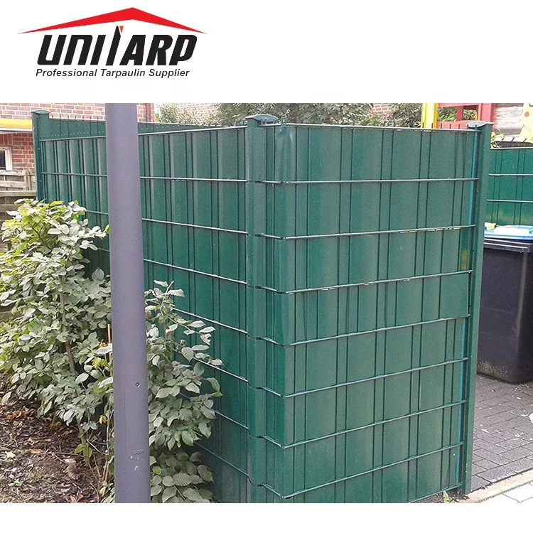 Uni-tarp PVC Tarpaulin Supplier Cheap Anti-UV PVC Fabric Tarpaulin PVC Strip Fence Cover for Garden Decoration and Protection