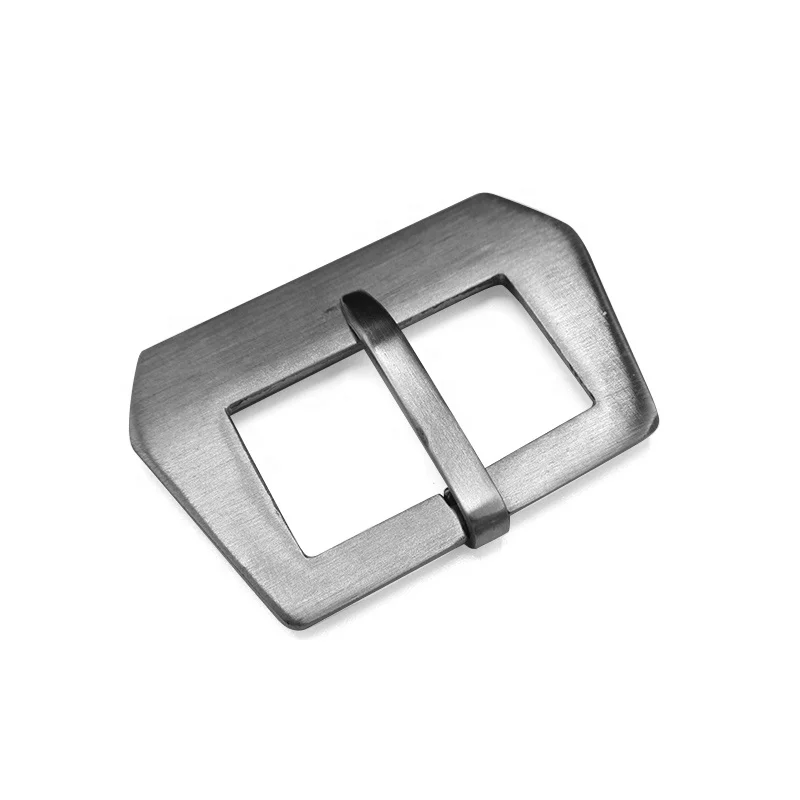 sewn in solid 304L satin stainless steel watch buckle 27mm