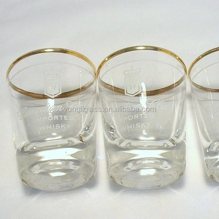 
2018 new product 1.5 oz shot glasses wholesale, gold rim shot glass, shot glasses and tray 