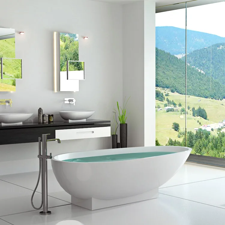 SM-8616 Wholesale solid surface bathtub luxury bathroom bath tubs