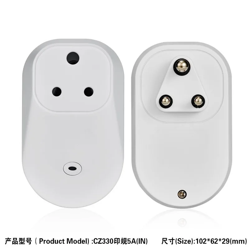 IN Standard High Quality Custom Design Smart Wifi Universal Power Socket Plug Case Shell Wireless Mini Converter Plug Housing