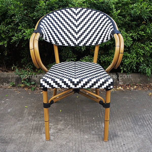 
Fashion Design Faux Bamboo Look Frame Cafe Shop Chair 