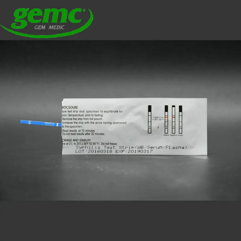 TP-W01A gemc Rapid Test TP Syphilis cassette test kit