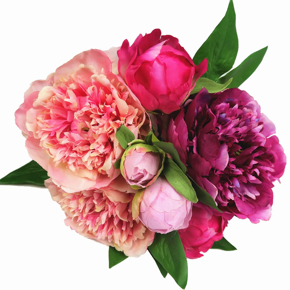 Artificial Flowers Silk Peony Bouquet For Wedding Flowers Arrangement Artificial Peony Bridal bouquet artificial flowers
