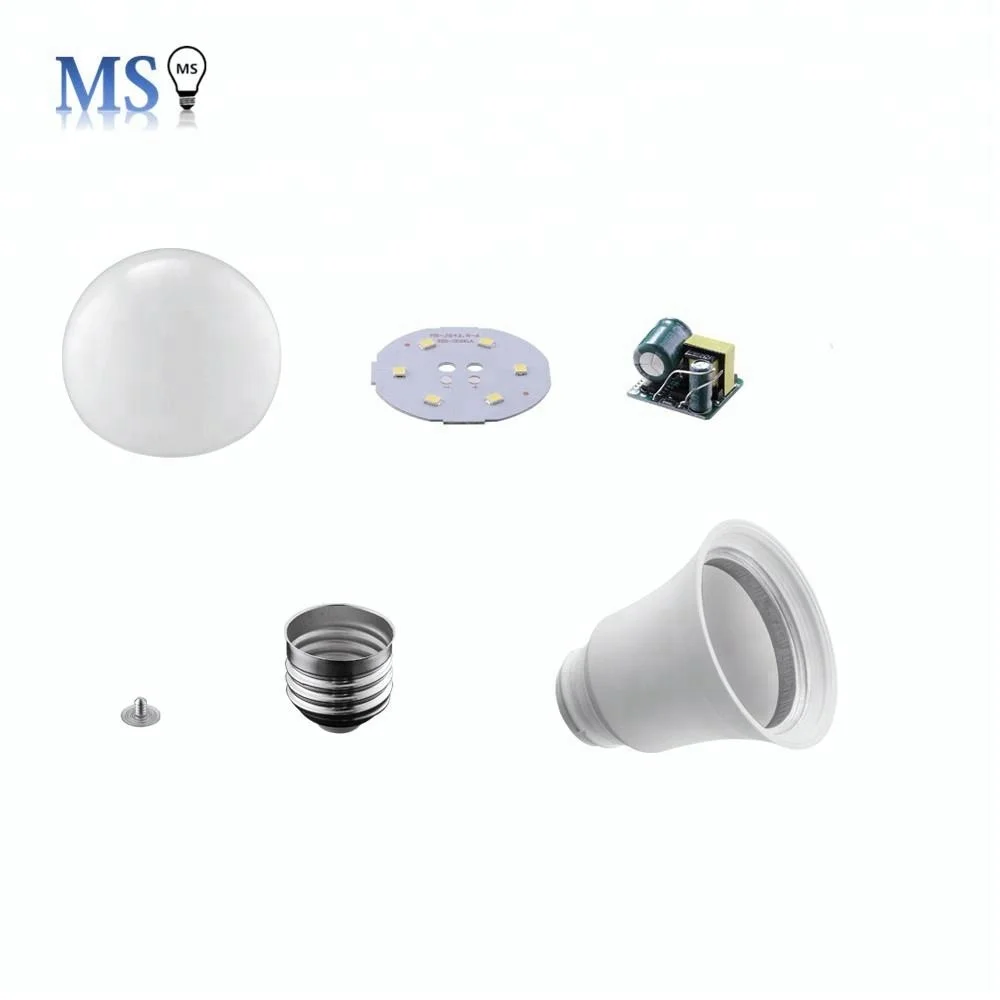 High quality led bulb lamp skd 3w to 15w with plastic and aluminum material