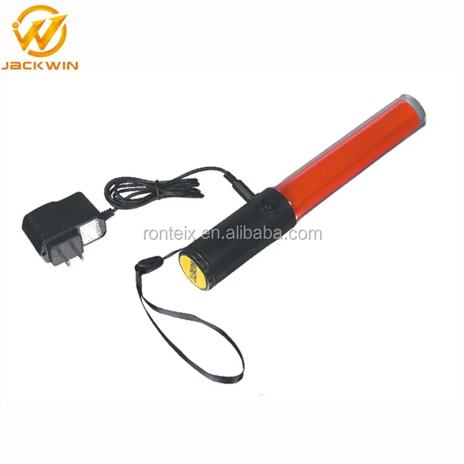 26 CM Multifunction Red Flashing Rechargeable LED Traffic Baton