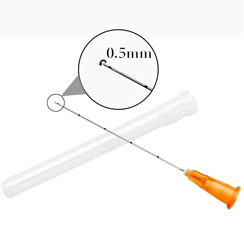 25 gauge 50mm microcanula blunt tip needle flexible disposable liposuction canula
