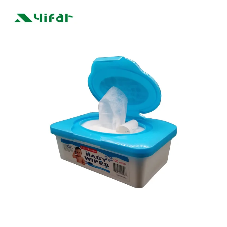 Plastic box packing baby wet wipes for babies