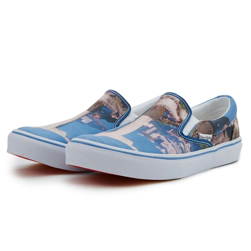 OEM Custom Made Breathable Beautiful Slip On Women Fashion Sneakers