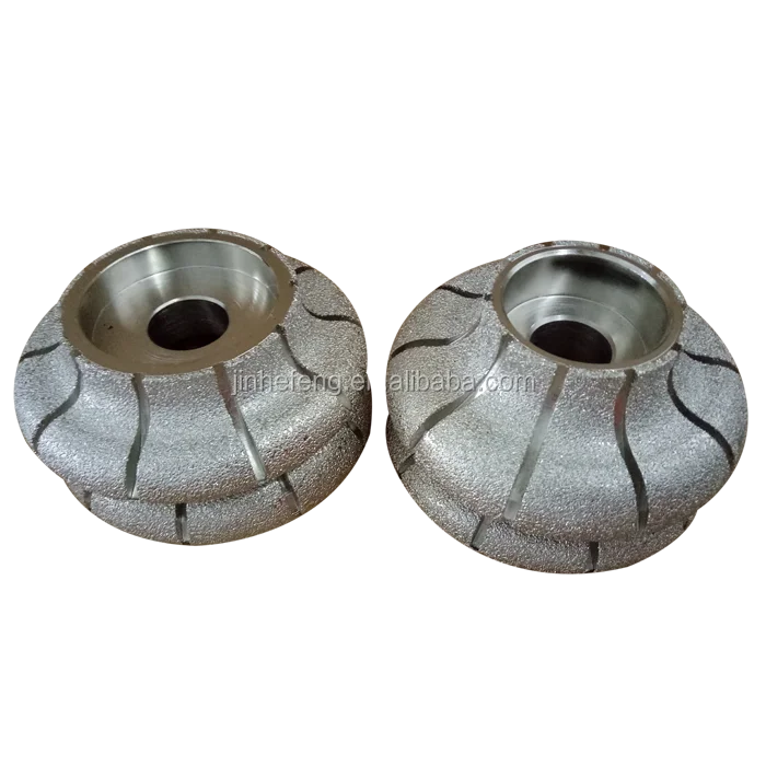 vacuum brazed diamond stone edge profile grinding polishing wheel for marble and granite