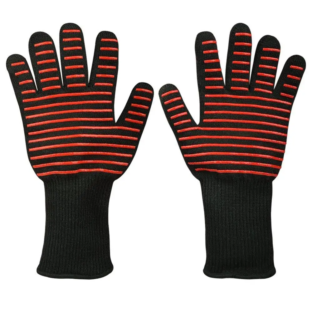 Feiyou hot selling Customized Aramid Fiber Barbecue Oven Glove  Extreme Heat Resistant Grill BBQ Gloves