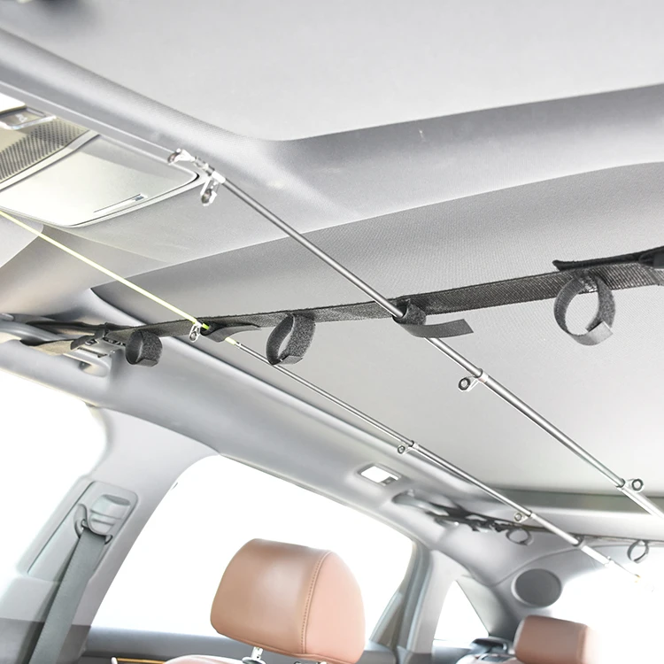 Adjustable vehicle fishing rod carrier rod holder nylon car fishing car rod carrier belt strap other fishing tools