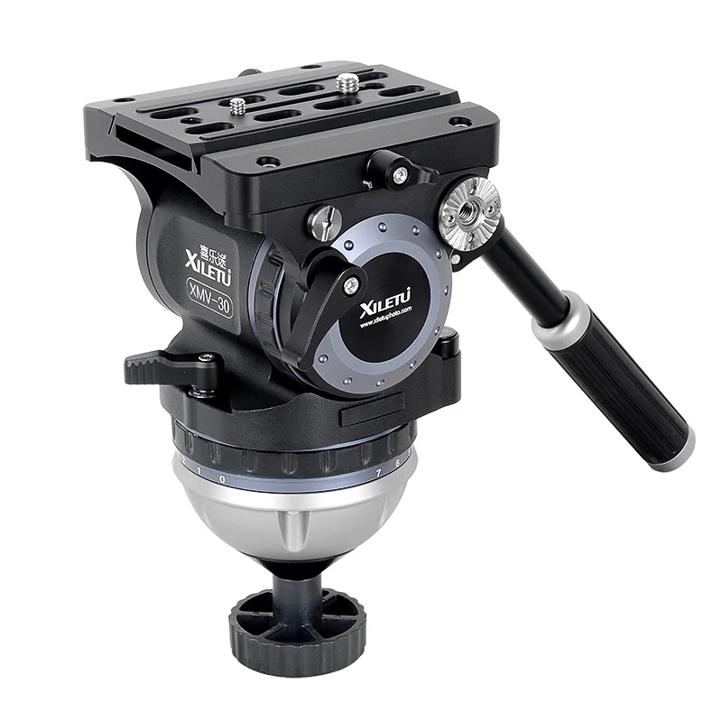 XILETU XMV-30 Professional Aluminum panoramic fluid damping head heavy duty dslr camera video tripod
