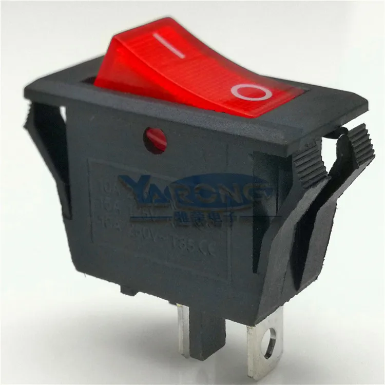 KCD3 Mini SPST 2Pin ON OFF 15A 250VAC T85 55 клавишный переключатель