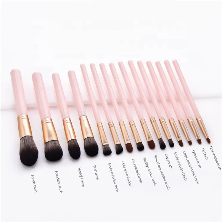 
15 Pcs Luxury Pro Cosmetic Brushes Kit / Foundation Powder Blush Eye Makeup Brushes Tool 