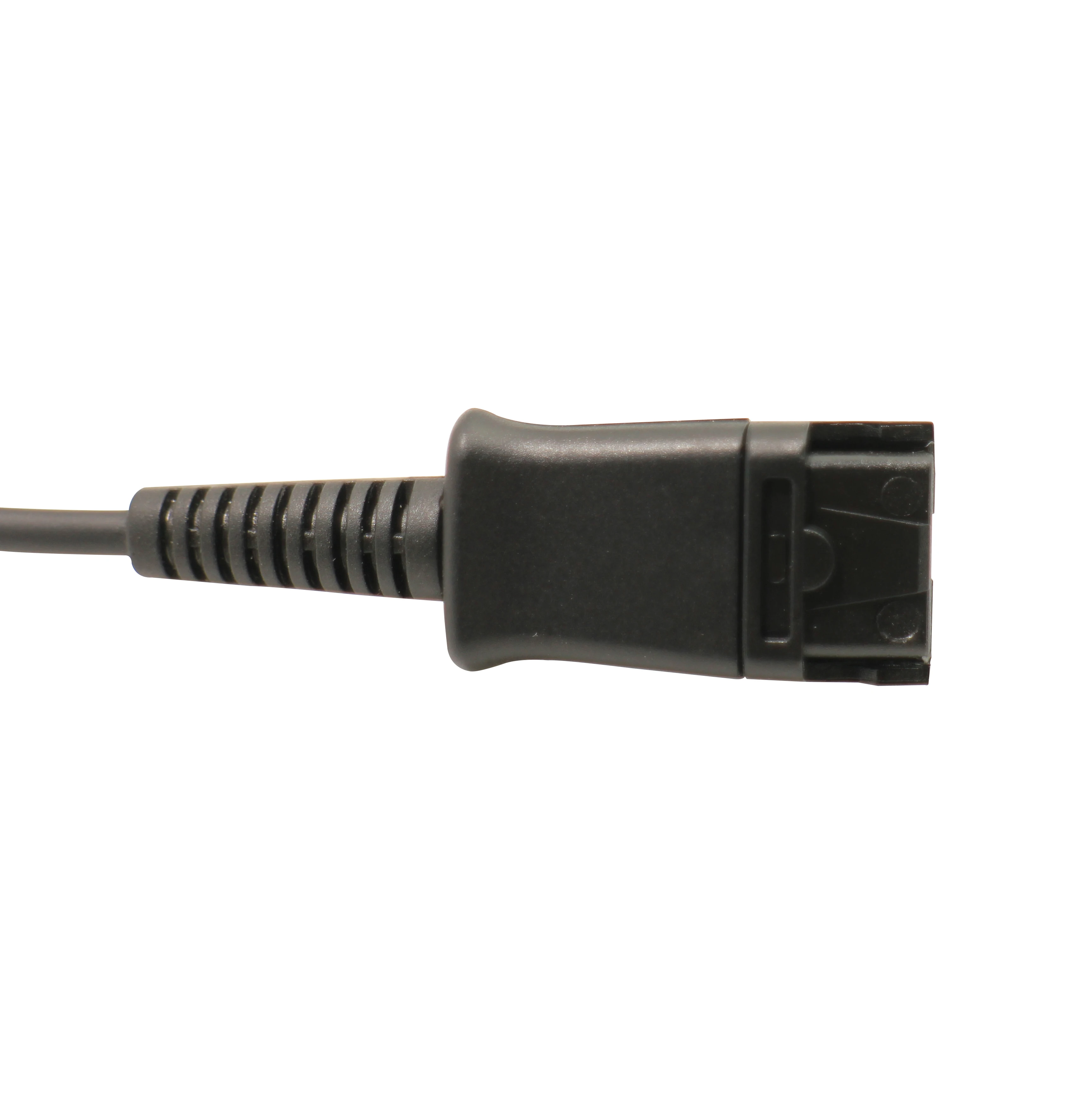 
Call center headset with noise cancelling microphone amd QD plug 