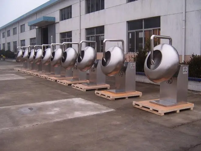 Medicine powder almond  nuts and peanut sugar coating machine is high-quality tablet coating machine in China