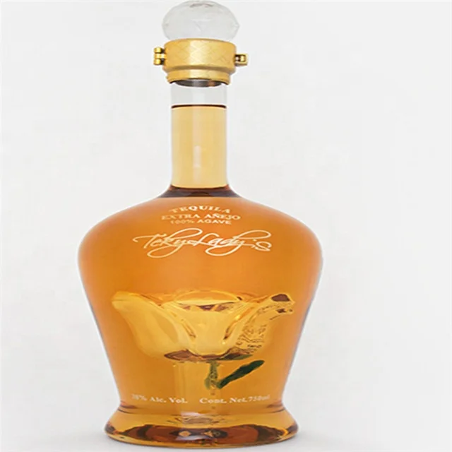 Round Clear Mini Whiskey Small Wine Decanter Vodka Whiskey Mini Whiskey Bottle with Glass Lid