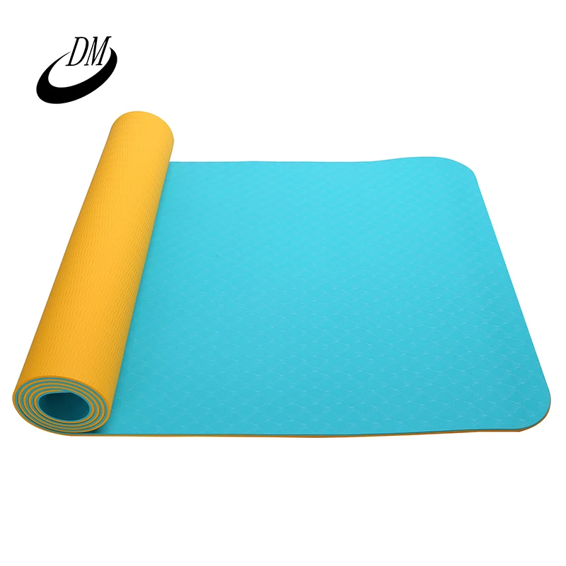
DM Fitness Equipment 6mm Different Color Comfortable TPE Yoga Mat 