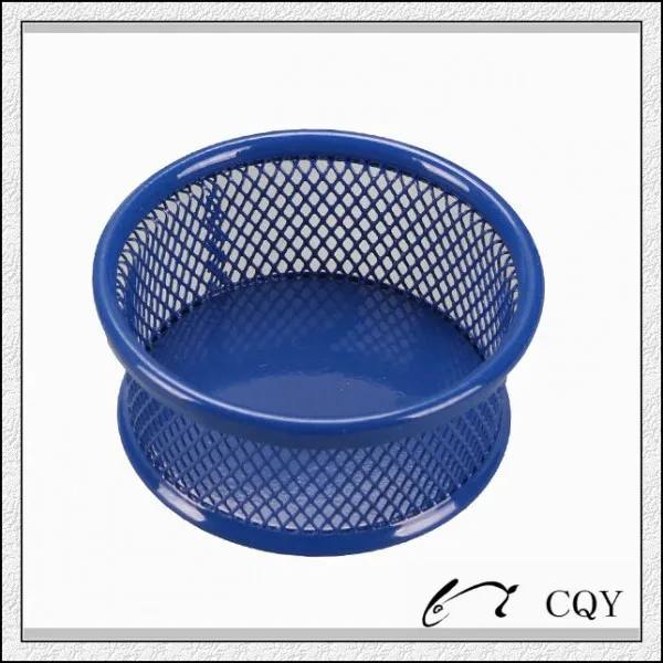 colored round shape metal mesh clip organizer fancy small clip holder