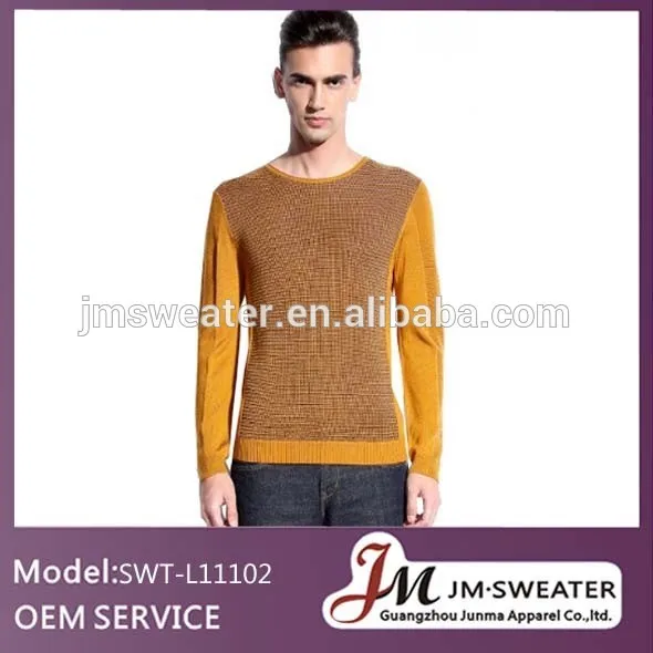 men's acrylic sweater winter wool clothing fleece crew neck sweater man