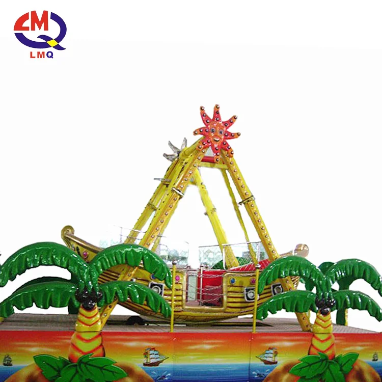 Shopping Mall Attractions Children Indoor Fairground Ride Mini Pirate Ship