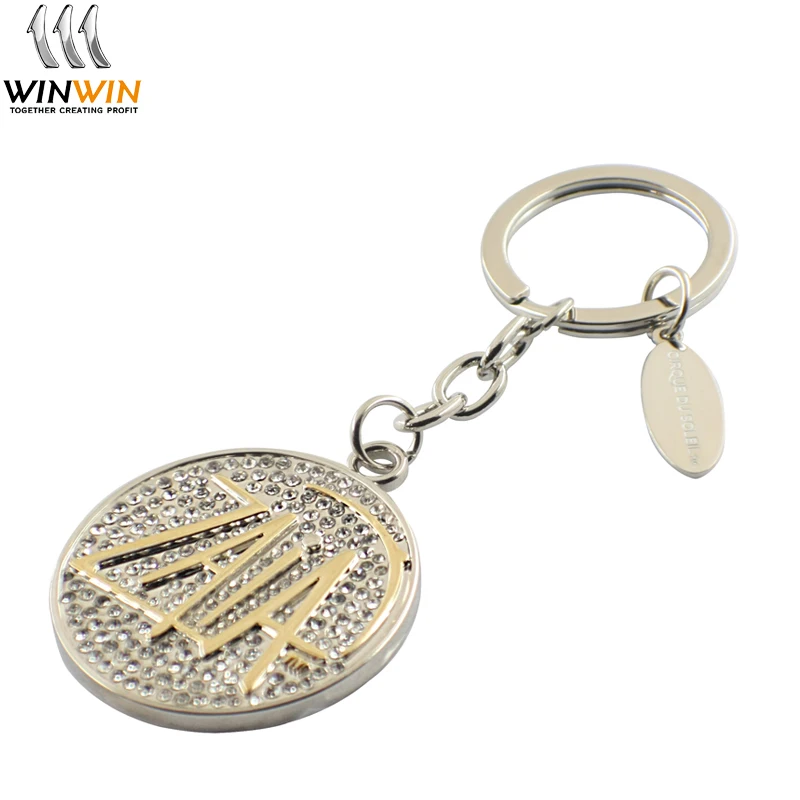 custom personalized zinc alloy keychain with logo