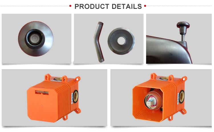 Haijun March Expo Artistic Thermostatic Brass Wall Mounted Shower Mixer Tap Bath Shower Faucets