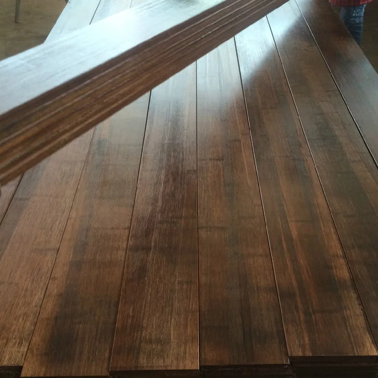 
flat grain waterproof floor custom making OEM outdoor bamboo plank 