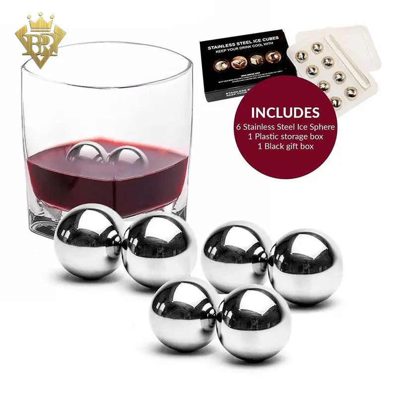 Whisky Stones Scotch Glacier Ice Stainless Steel Drink Cubes