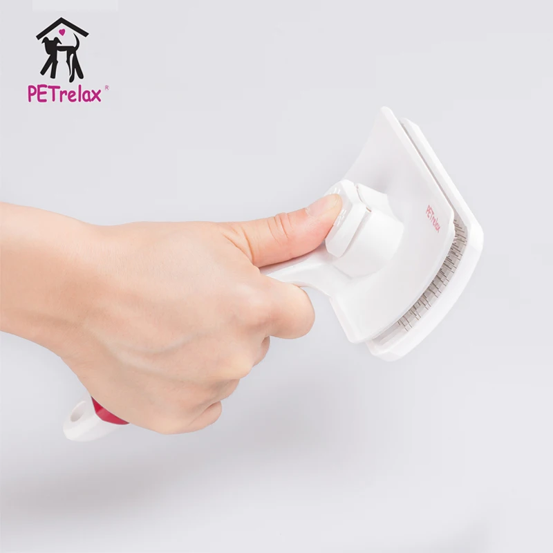 manufactory wholesale pet self cleaning brush,for dog and cat grooming comb