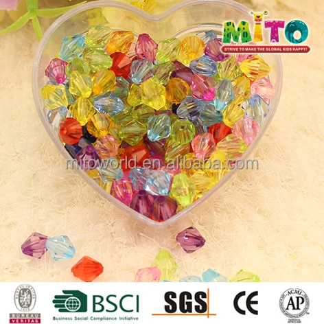 Kids educational toys wholesale colorful plastic beads