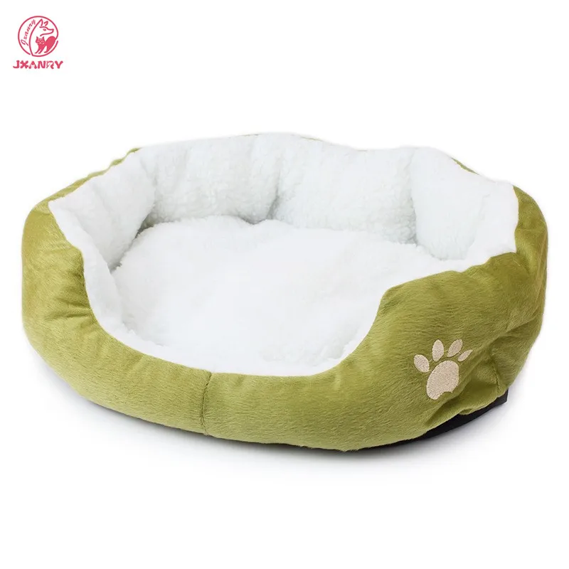 JXANRY Wholesale Multicolor Pet Bed Washable Cat Sofa Dog Bed Foldable Bed for Large Dog with Paw Pattern Pet Supplier