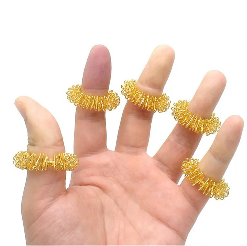 Blood Improving Circulation Fingers Acupressure Massage Rings Finger Massage Ring