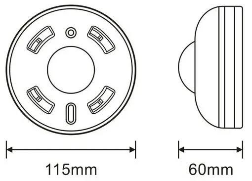360 градусов Потолочный инфракрасный датчик движения мини пассивный инфракрасный датчик движения (PS-SS20B)